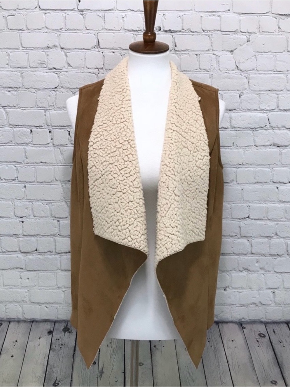 The Limited Faux Suede Fur Vest